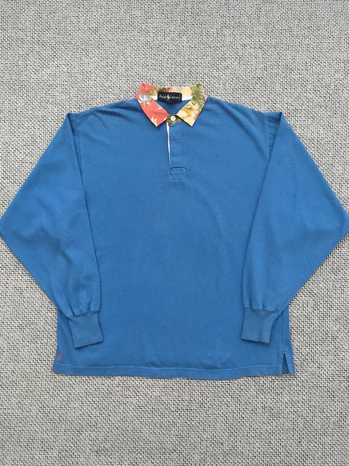 90s Hawaiian collar boxed-fit rugbyshirt 상품이미지7