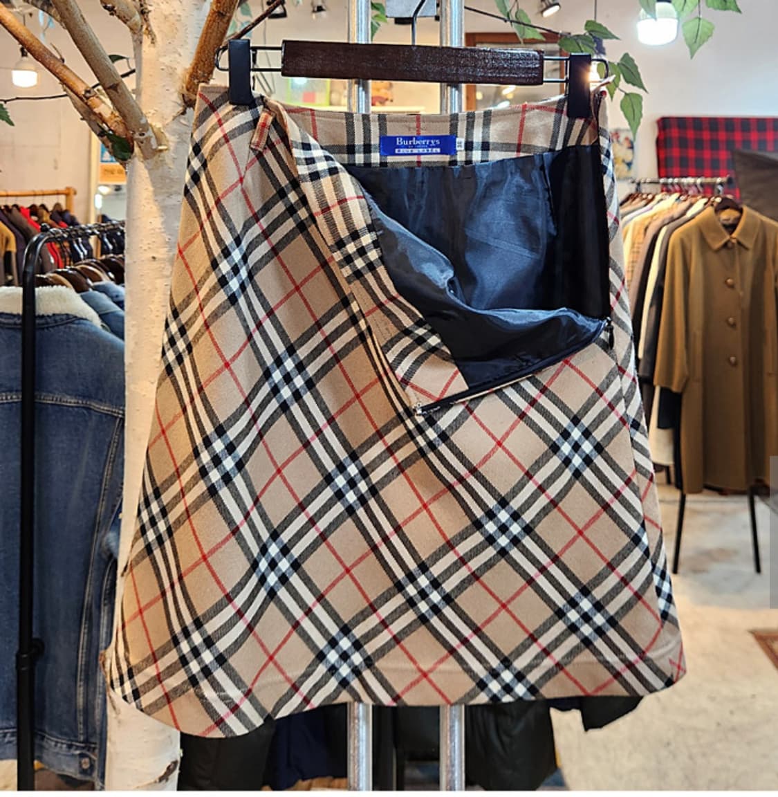 24-25) BURBERRYS 버버리 블루라벨 노바 체크 빈티지 스커트 상품이미지8