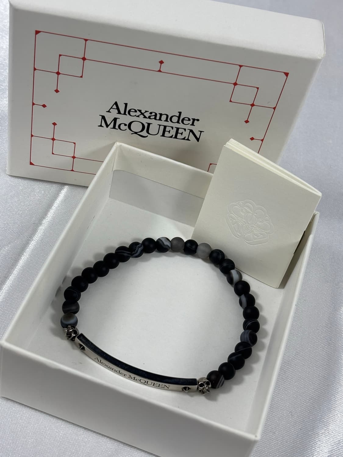 (정품)알렉산더맥퀸 실버로고 스컬팔찌 상품이미지7