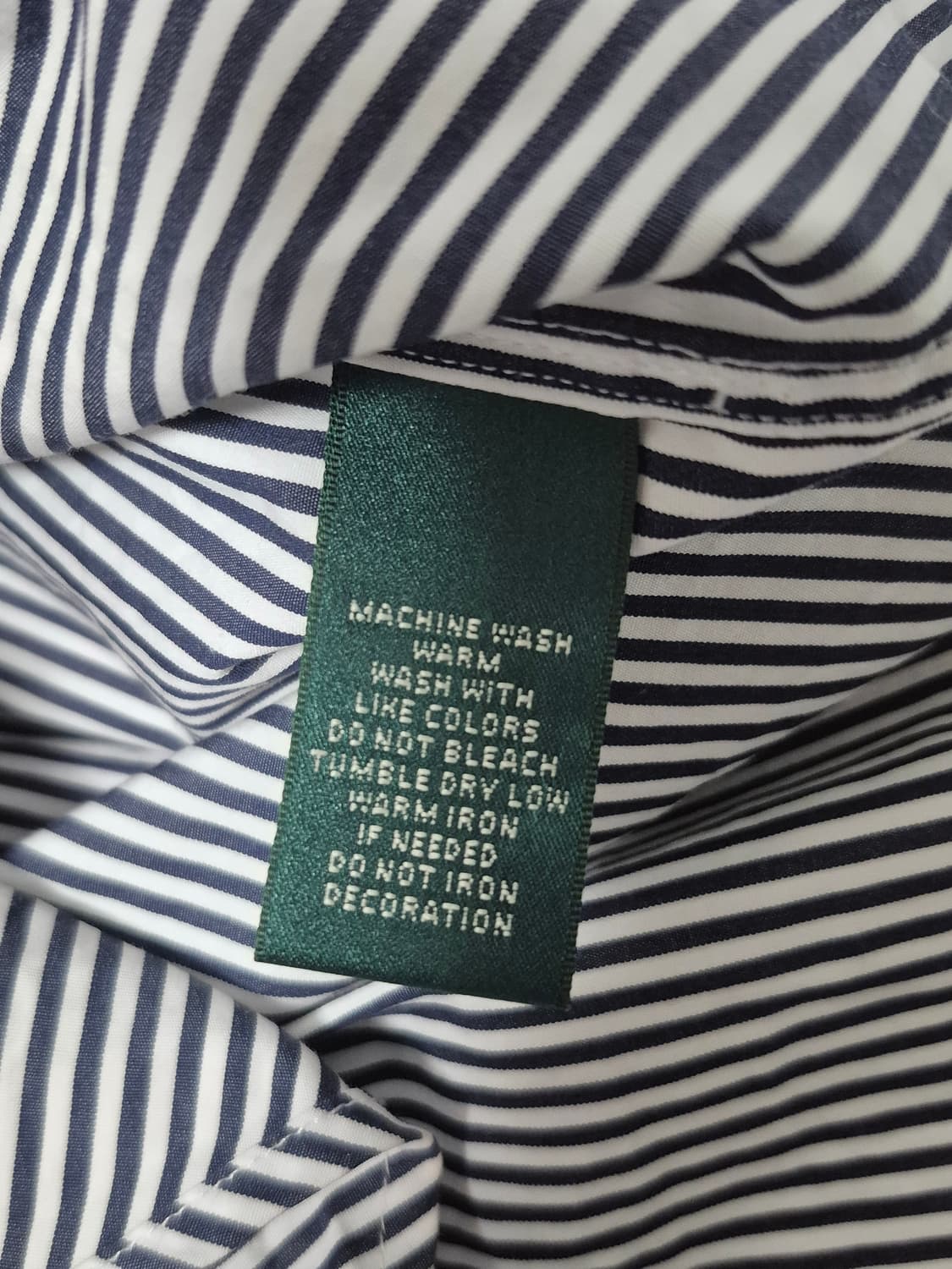 로렌 랄프로렌 크레스트 스트라이프 셔츠 여성 M사이즈 상품이미지6