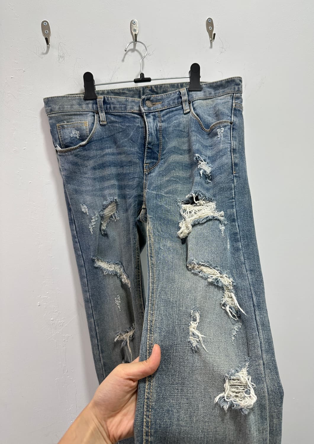 Vintage distressed denim pants 상품이미지8