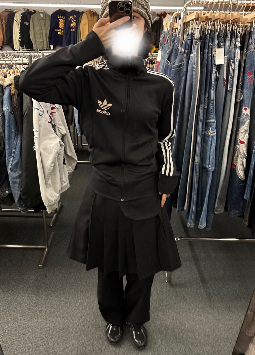 95)아디다스 블랙 트랙탑 저지 상품이미지1