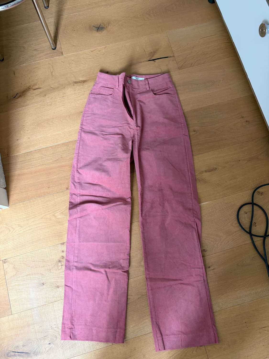 핑크 코튼 팬츠 상품이미지1