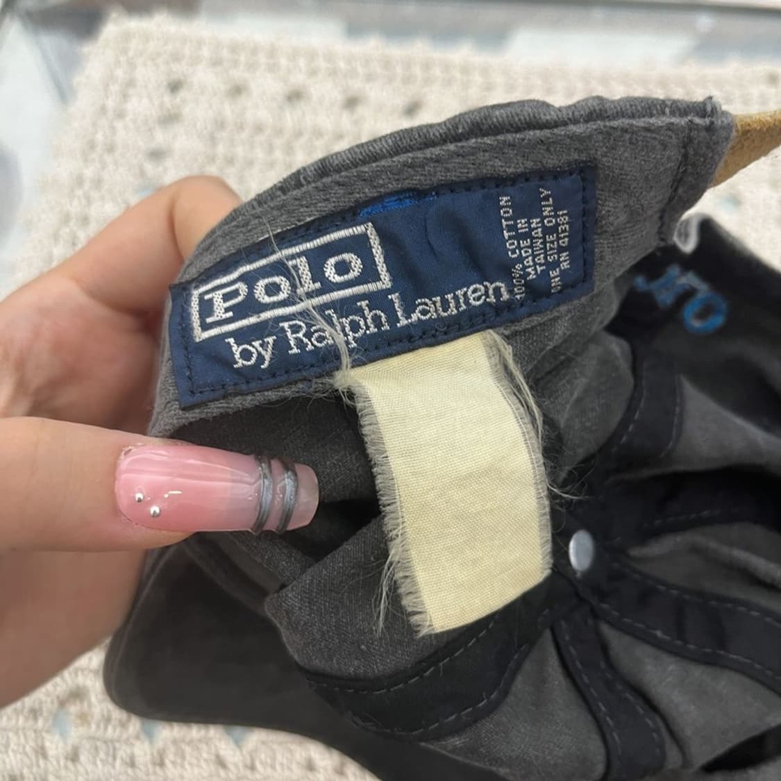 폴로 랄프로렌 컨트리 빈티지 흑청 워싱 블루포니 볼캡 C12164 상품이미지5