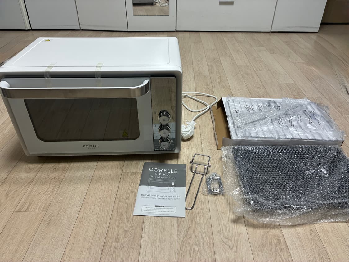 [새상품] 코렐 데일리 에어프라이어 대용량 33L (저스트화이트 색상) 상품이미지1