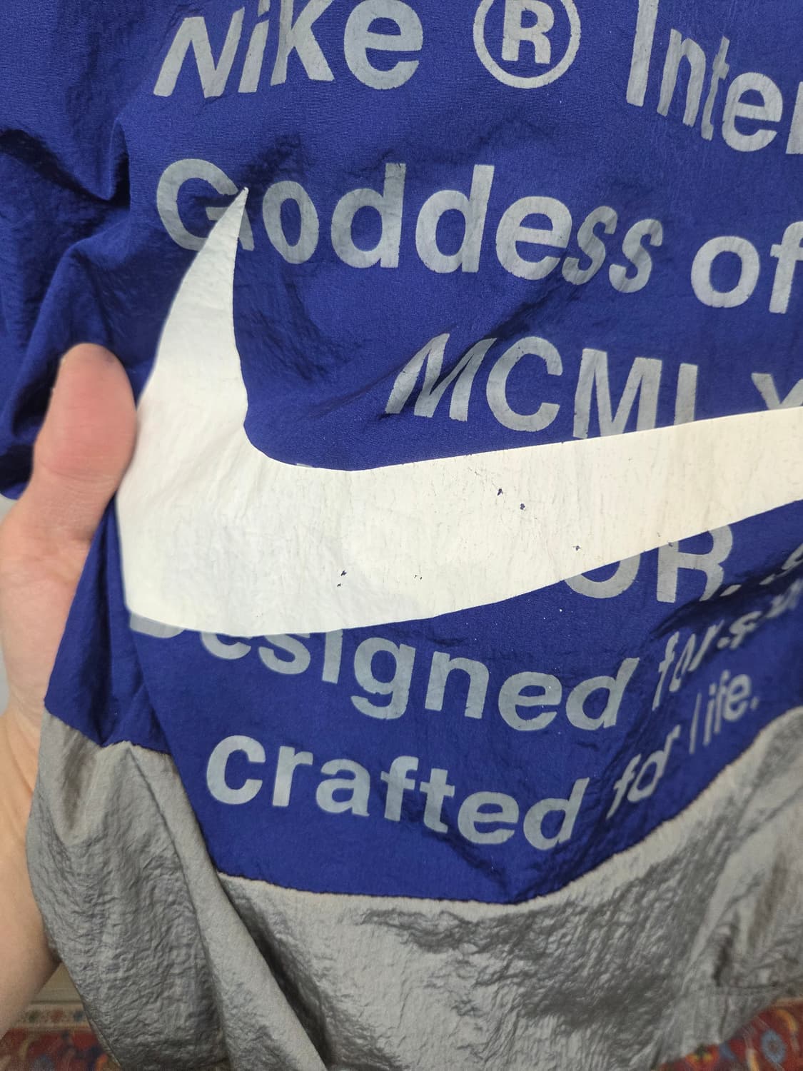 나이키 더블스우시 메탈그레이 바람막이 자켓 xl 상품이미지6