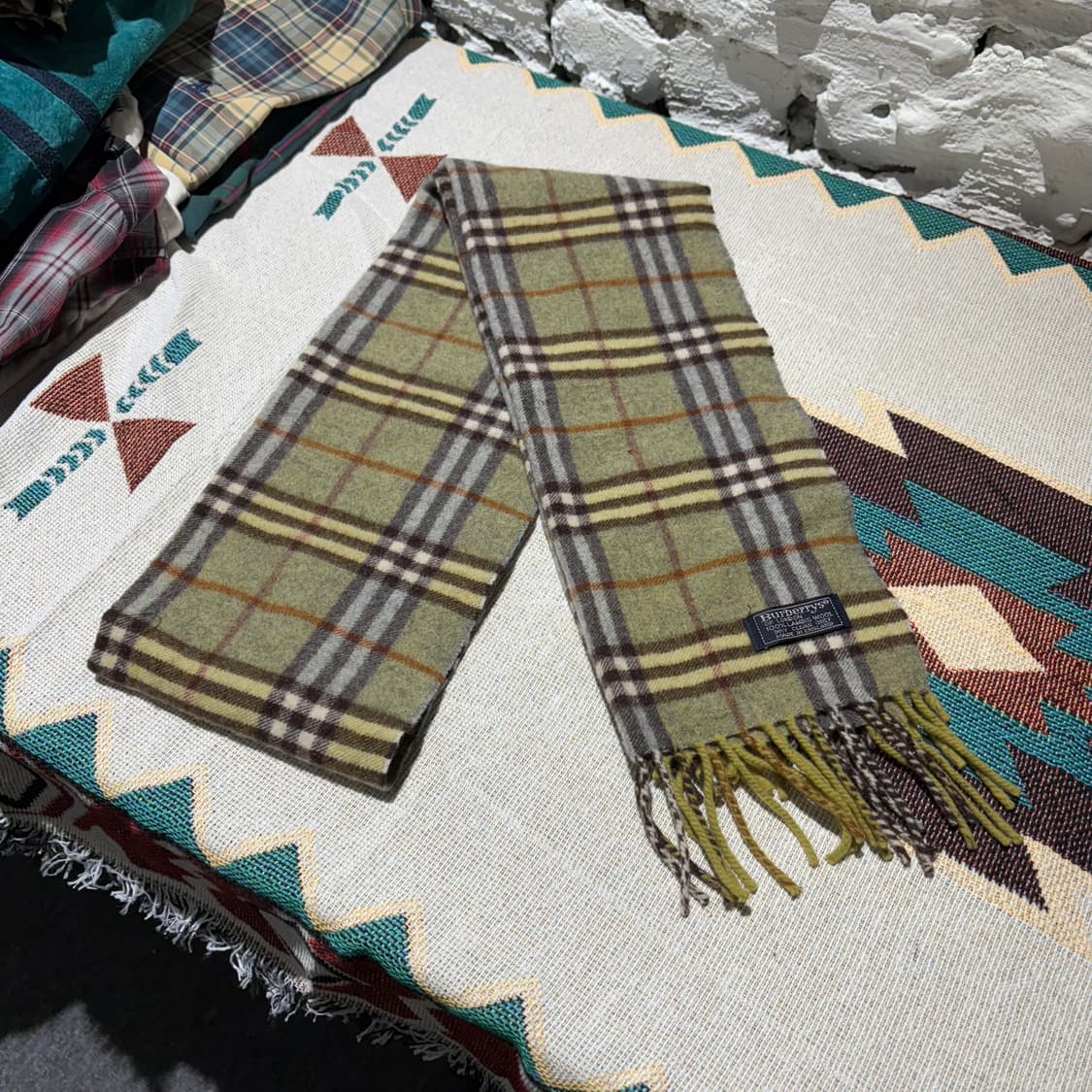 버버리 빈티지 채크패턴 머플러 상품이미지1