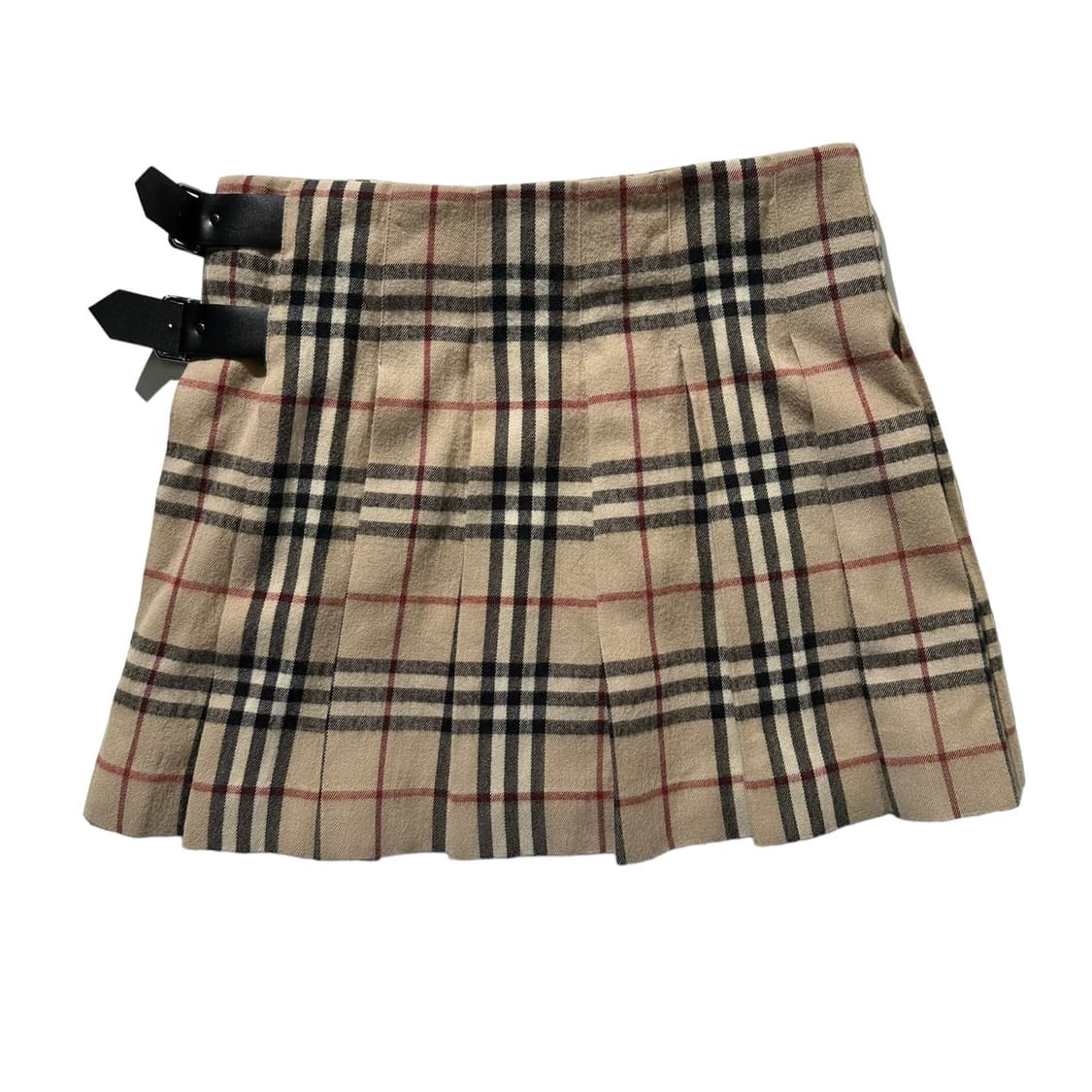 버버리 울 벨티드 노바체크 스커트 상품이미지2