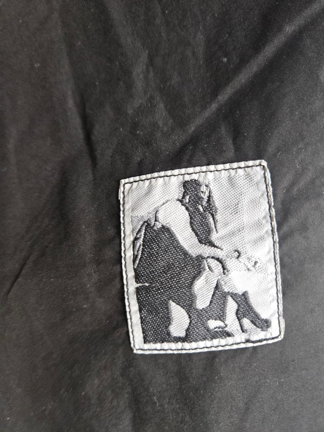 릭오웬스 다크쉐도우 왁스 코팅 블액 셔츠 m 상품이미지6