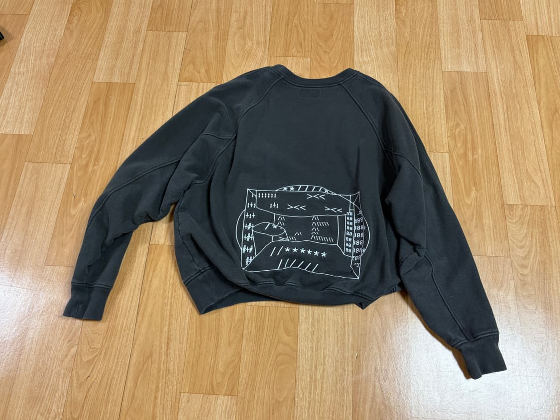 카브엠트 맨투맨 스웨트셔츠 블랙 상품이미지2