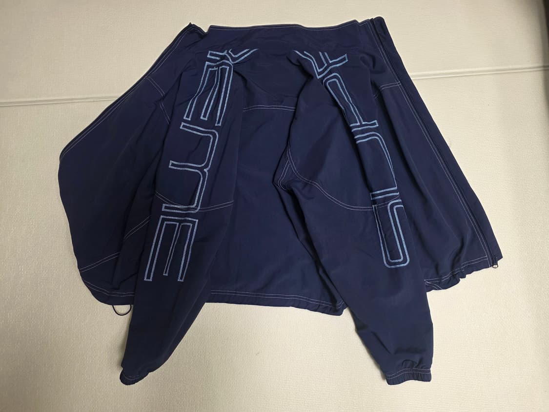 [S] 슈프림 스펠아웃 트랙 셋업(자켓+팬츠) 네이비 상품이미지4