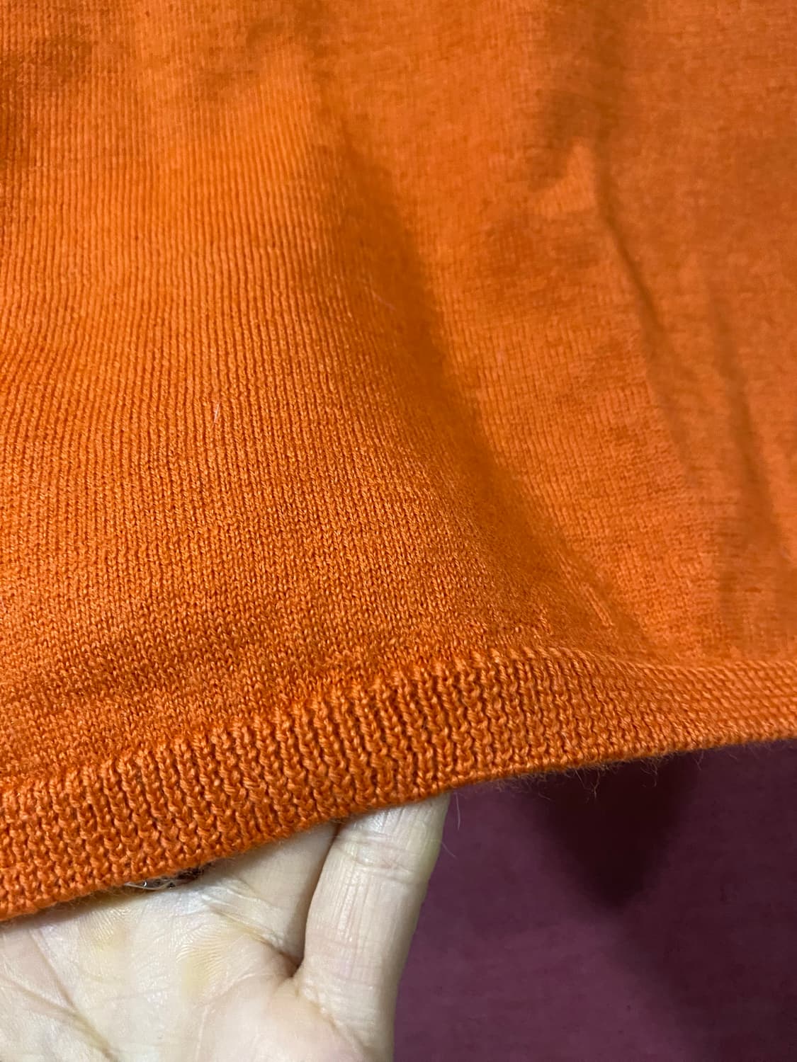 Skolei 스콜에이 오렌지 터틀넥 니트 이너 상품이미지4