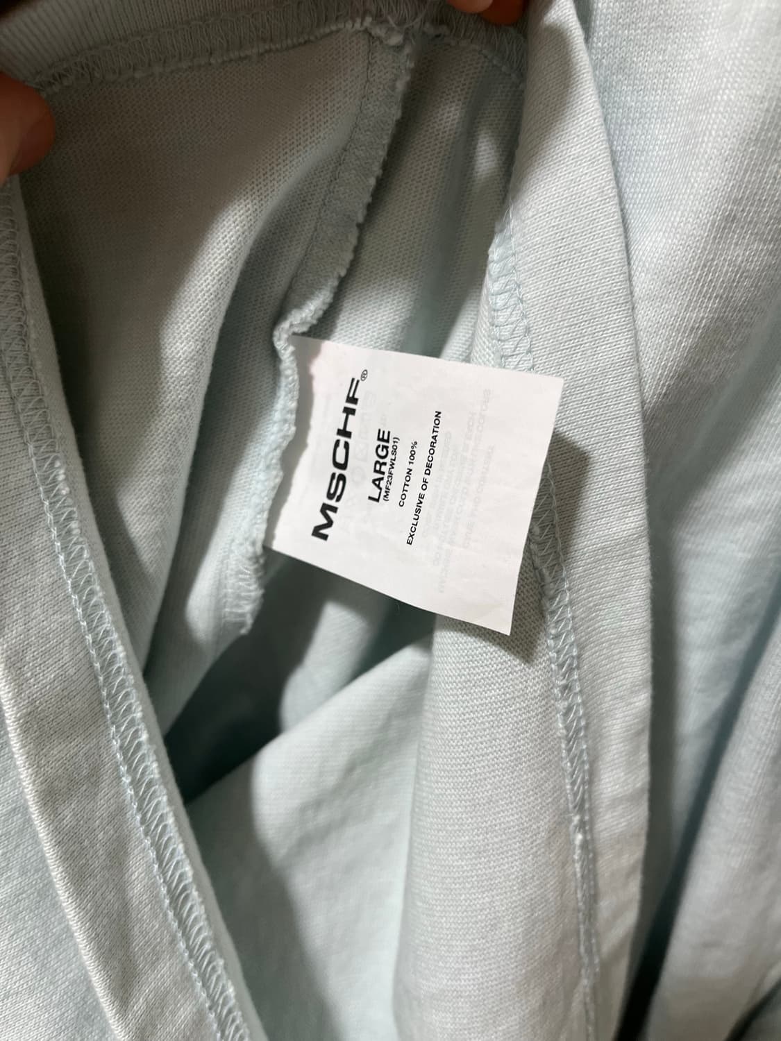 미스치프 롬버스 롱슬리브 스카이L 팝니다 상품이미지4