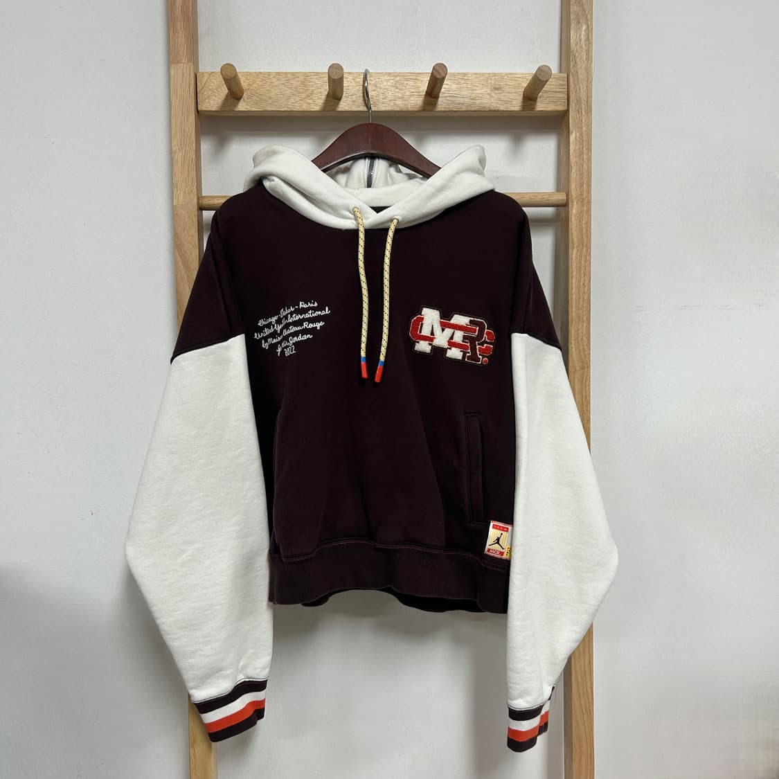 조던 x 메종 샤또 루즈 플리스탑 브라운 바샬트 세일 상품이미지4