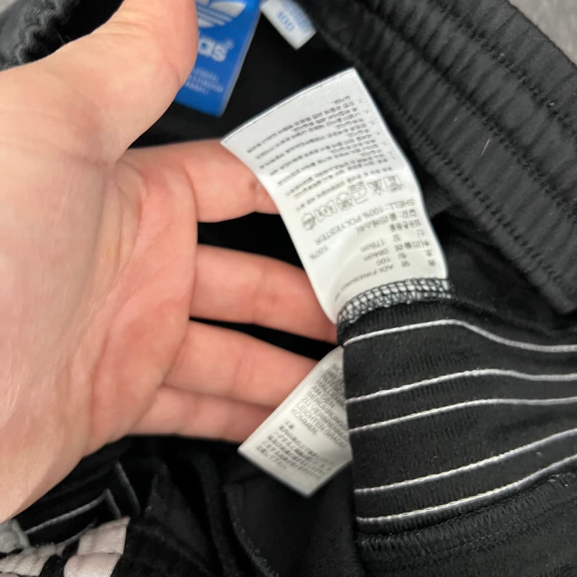 아디다스 블랙 삼선 파이어버드 와이드 트랙팬츠 상품이미지7