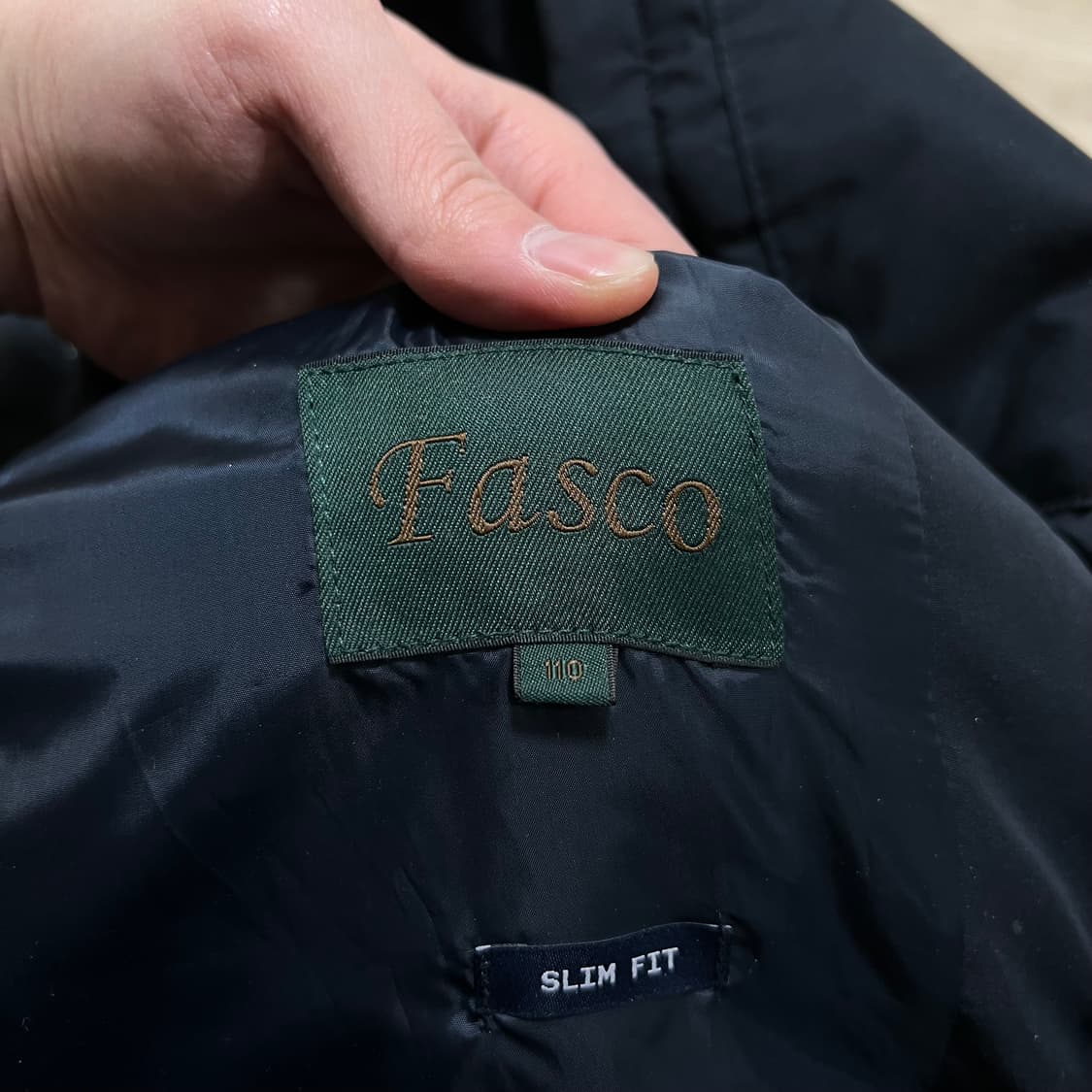 파스코 신슐레이트 클래식 슬림핏 경량패딩 점퍼 [네이비] 2XL/110 상품이미지5