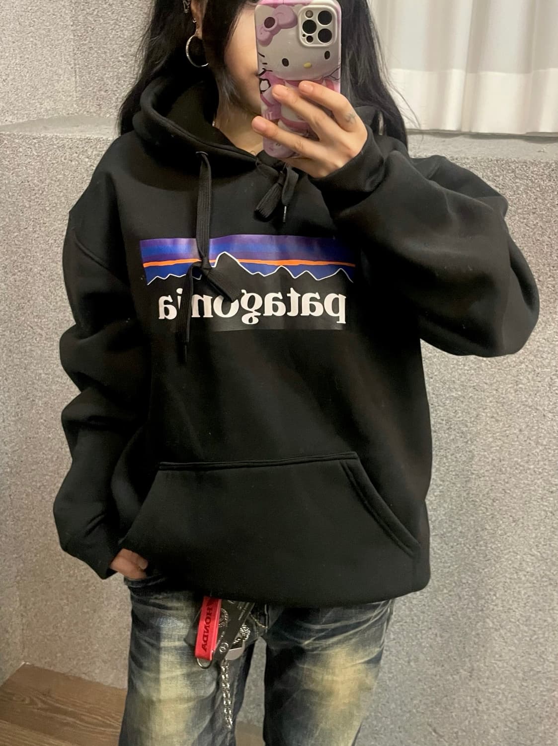 PATAGONIA Basic logo hoodie 상품이미지1