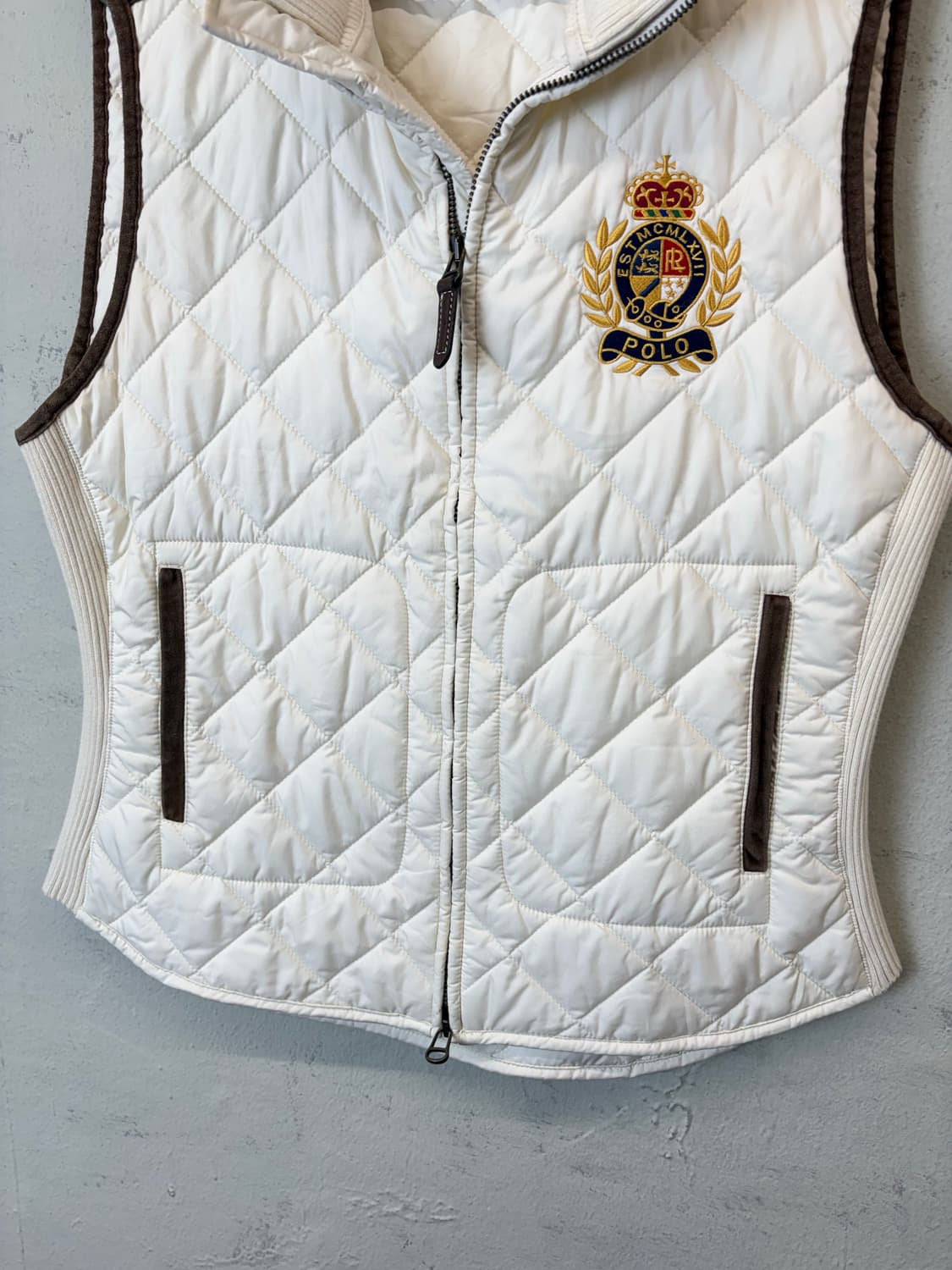 폴로랄프로렌 퀼팅 베스트 아이보리 상품이미지4