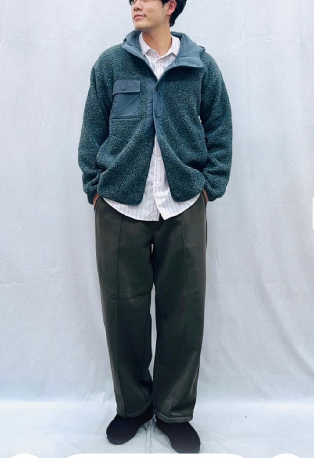 gu x 엔지니어드 가먼츠 스웻셋업 네이비 상품이미지4