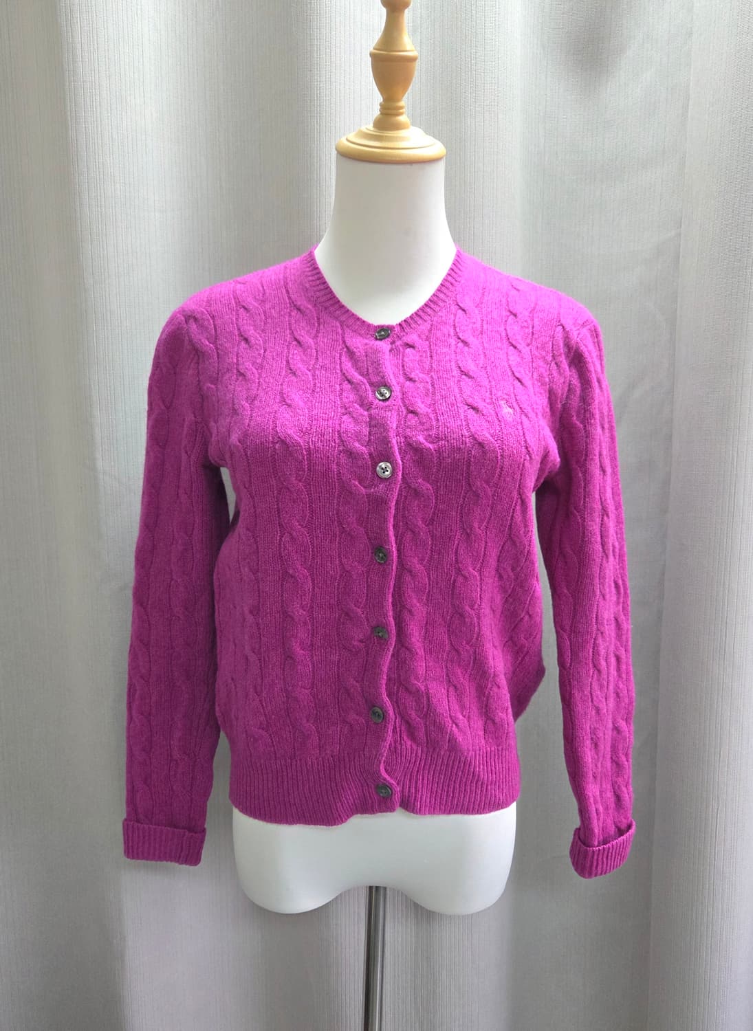 폴로 핑크 꽈배기 가디건 S#최상급 상품이미지1