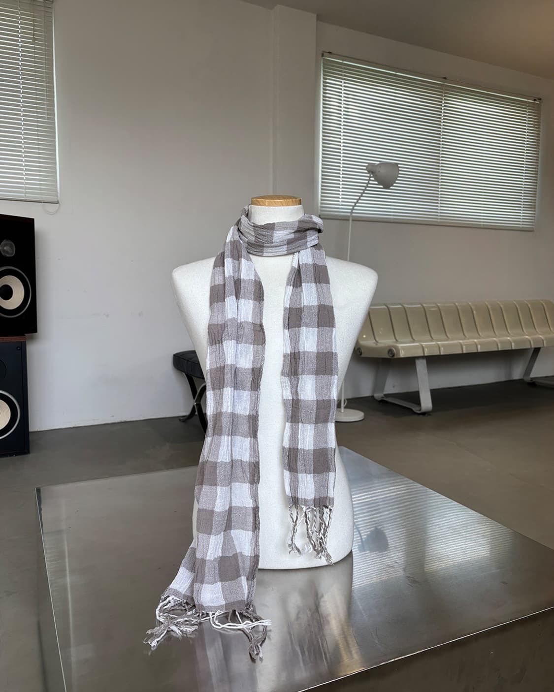 nerd check mori scarf 상품이미지2