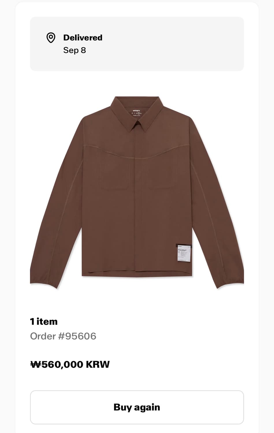 새티스파이 피스쉘 리버 셔츠 라키 로드 XL 새상품 상품이미지5