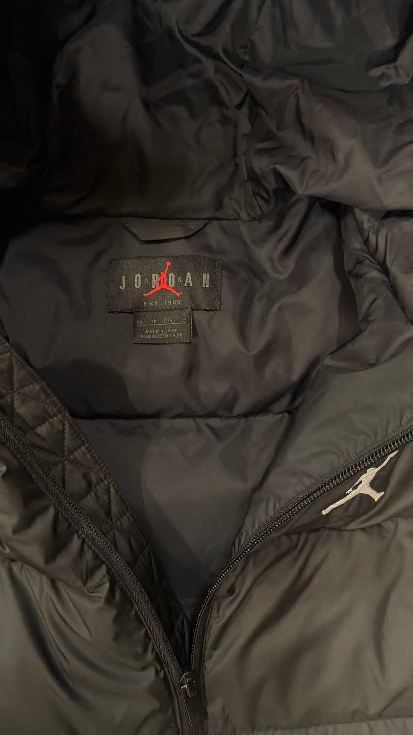 조던 브루클린 써마핏 퍼퍼 자켓 블랙 화이트 xs 상품이미지3