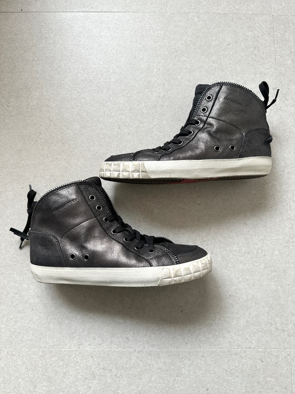 Ash 블랙 펄 지퍼 하이탑 스니커즈 상품이미지3