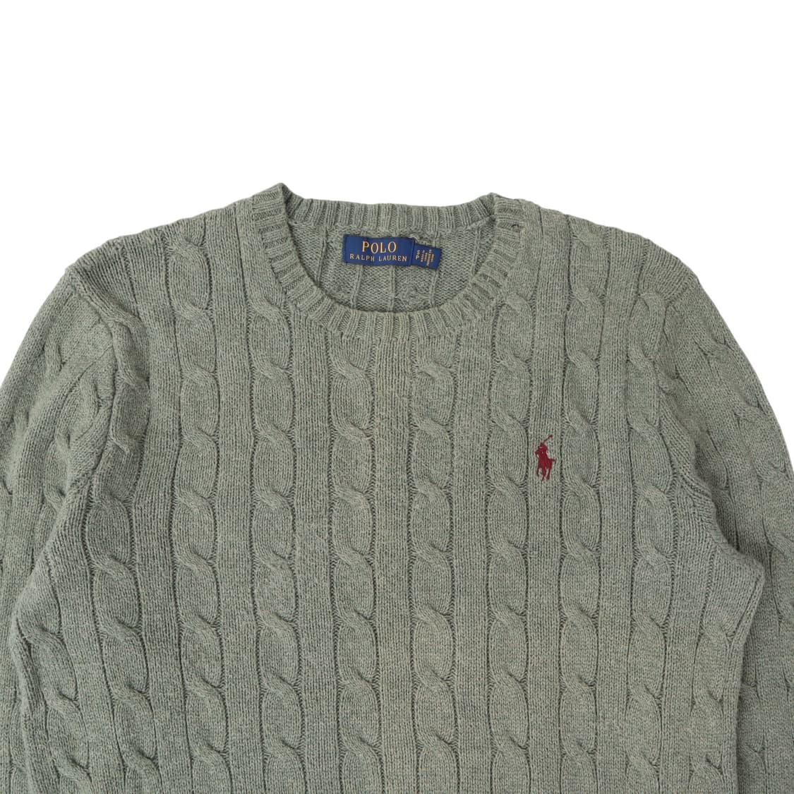 폴로 랄프로렌 라이트 그린 코튼 케이블 니트 상품이미지2