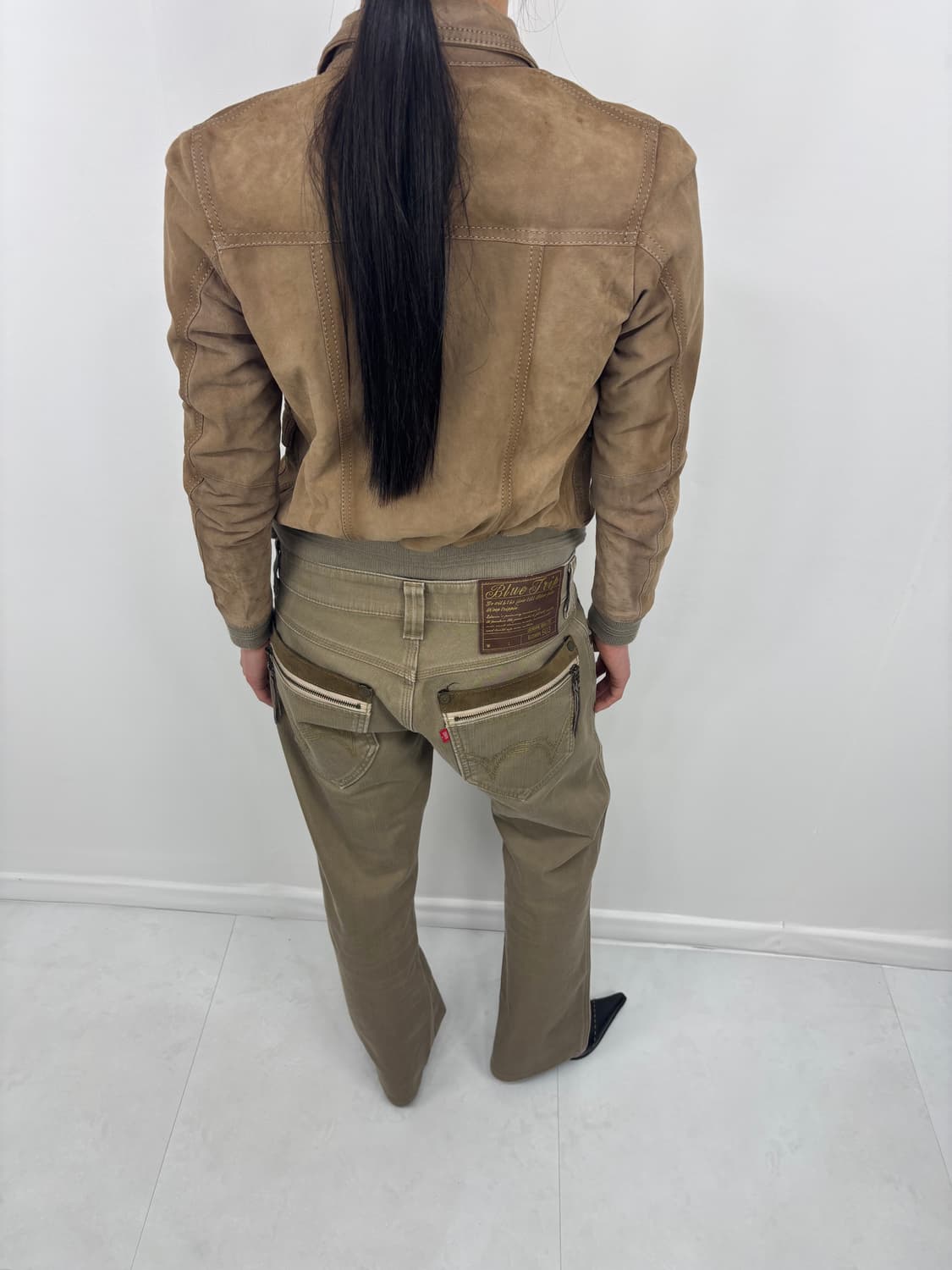 CAMEL LAMBSKIN SUEDE JACKET 상품이미지4