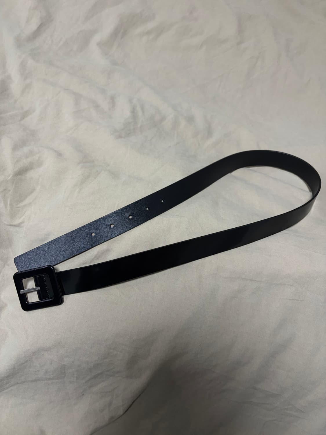 생로랑 / 블랙 스퀘어 벨트 / 85cm 상품이미지8