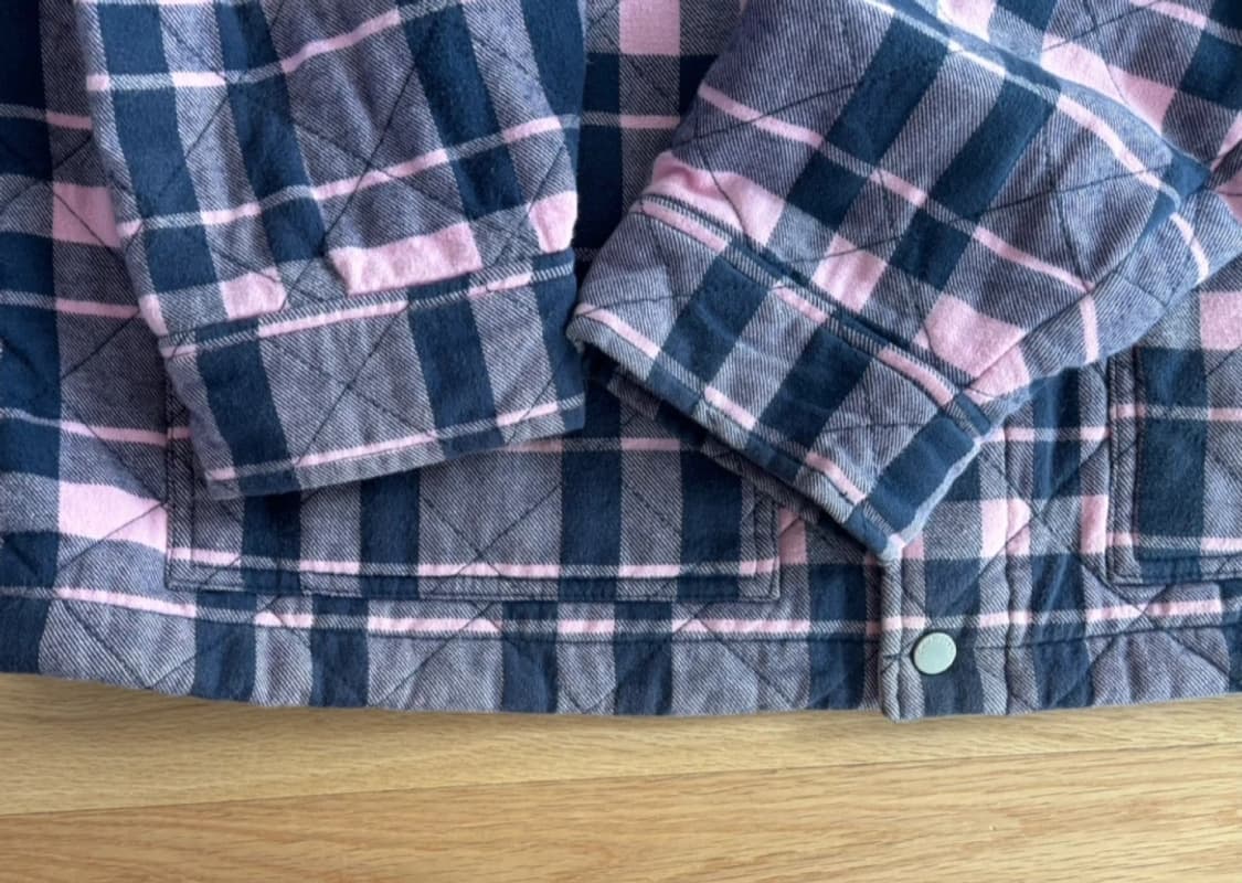 타미진스 오버사이즈 퀼티드 체크 자켓 XXL 상품이미지4