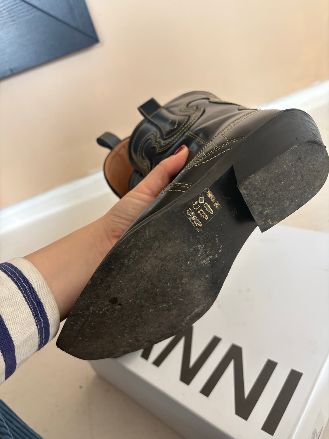 GANNI 가니 웨스턴 부츠 35 상품이미지3