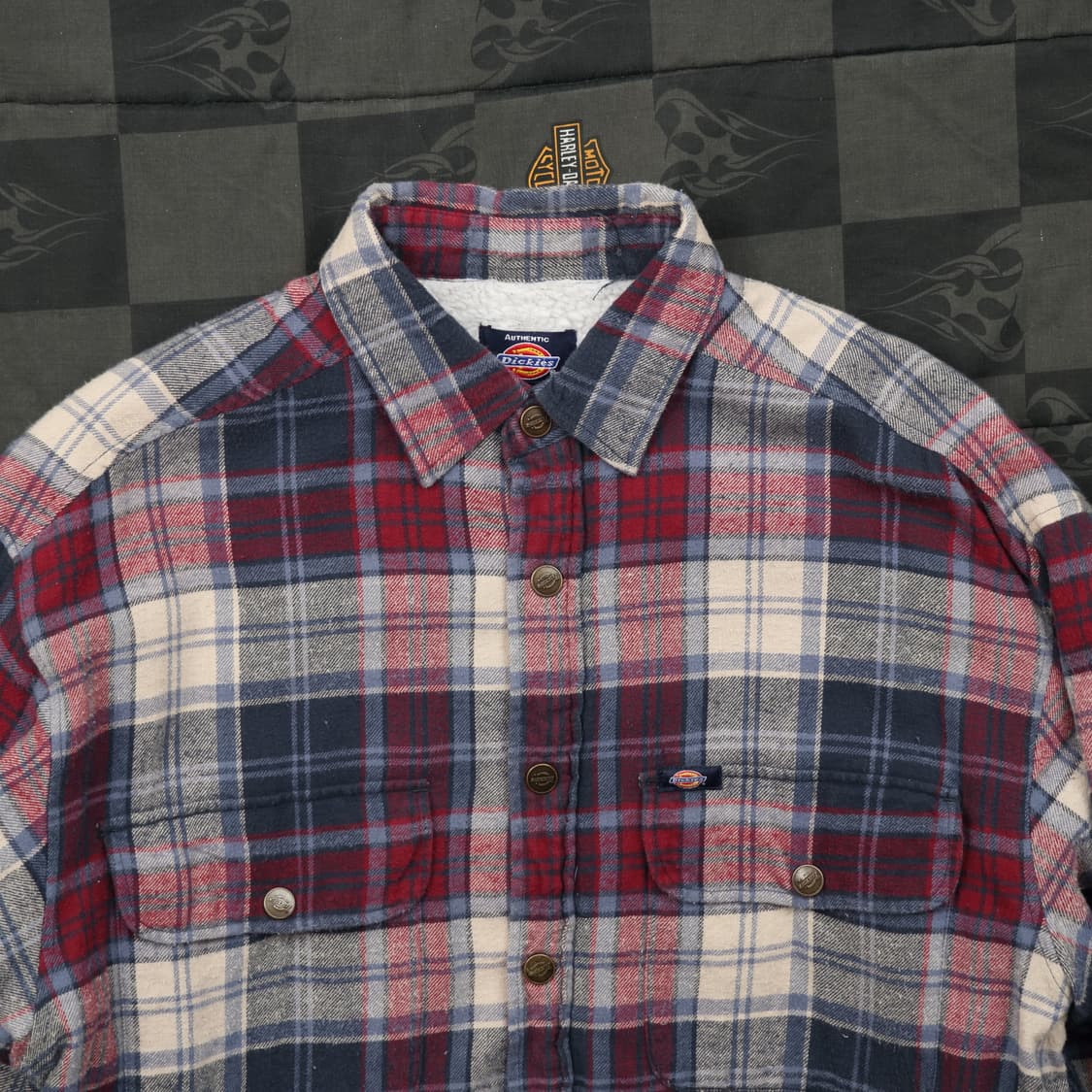 디키즈 플란넬 누빔 자켓 L B117 상품이미지2