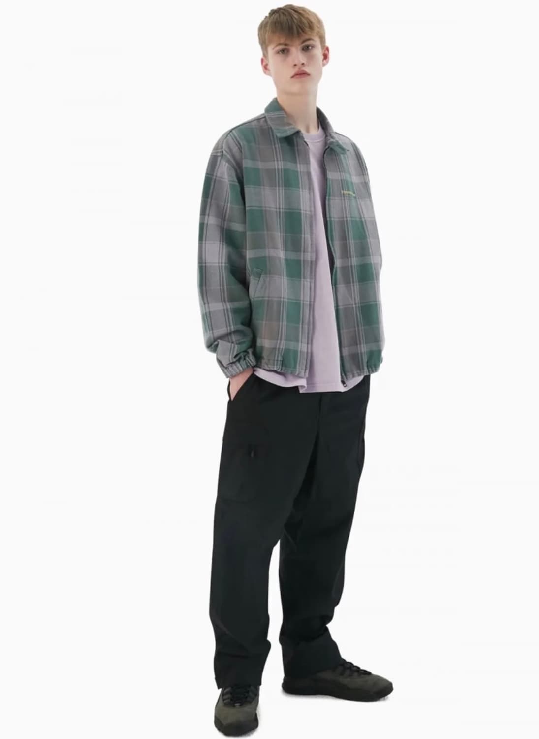 디스이즈네버댓 플란넬 체크 자켓 그린 XL 상품이미지3