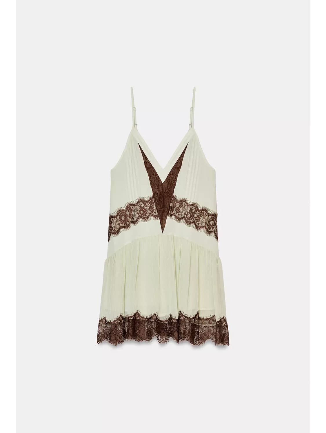 자라 레이스 콤비 숏 원피스 상품이미지1