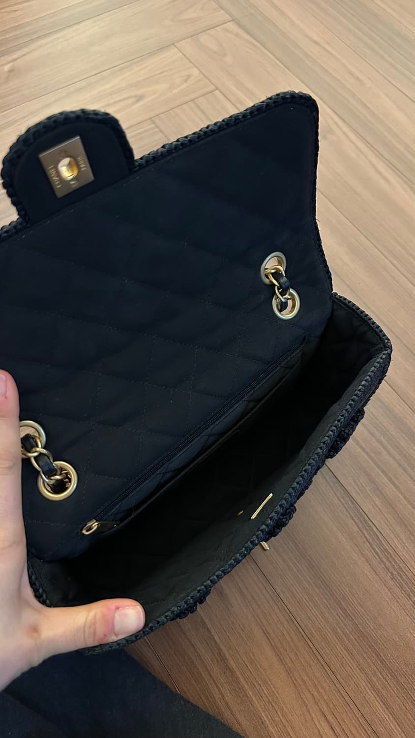 샤넬 클래식 미디움 (라피아 소재) 상품이미지10