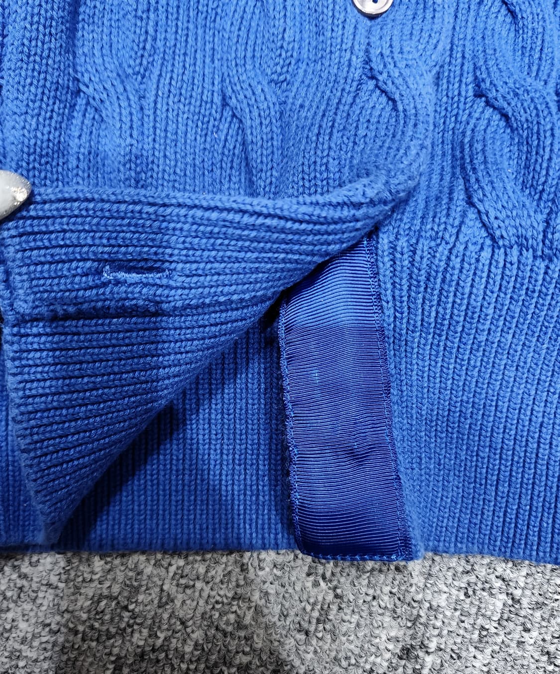 폴로 랄프로렌 꽈배기 케이블 니트 가디건 L 상품이미지5