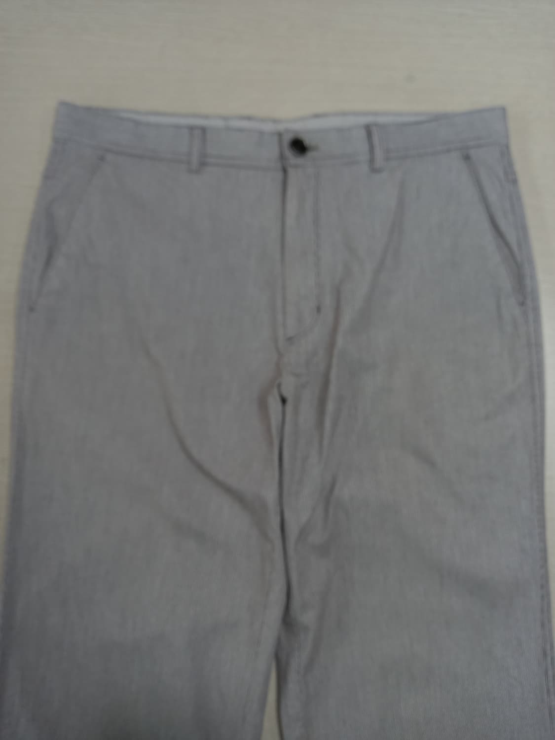 32 FRION 봄여름용 스판 일자 면바지 그레이 32-379 상품이미지3