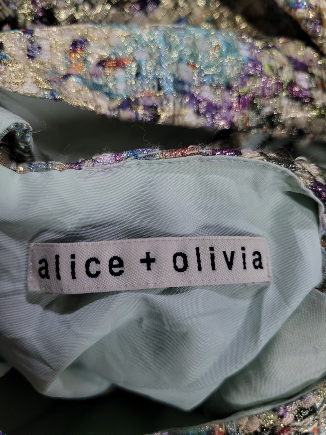 Alice + Olivia Portl Jacquard Metallic 상품이미지8