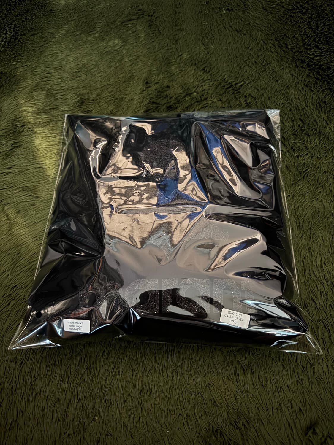 [34] 이자벨마랑 에뚜왈 만셀 글리터 로고 루즈 핏 후디 블랙 상품이미지10