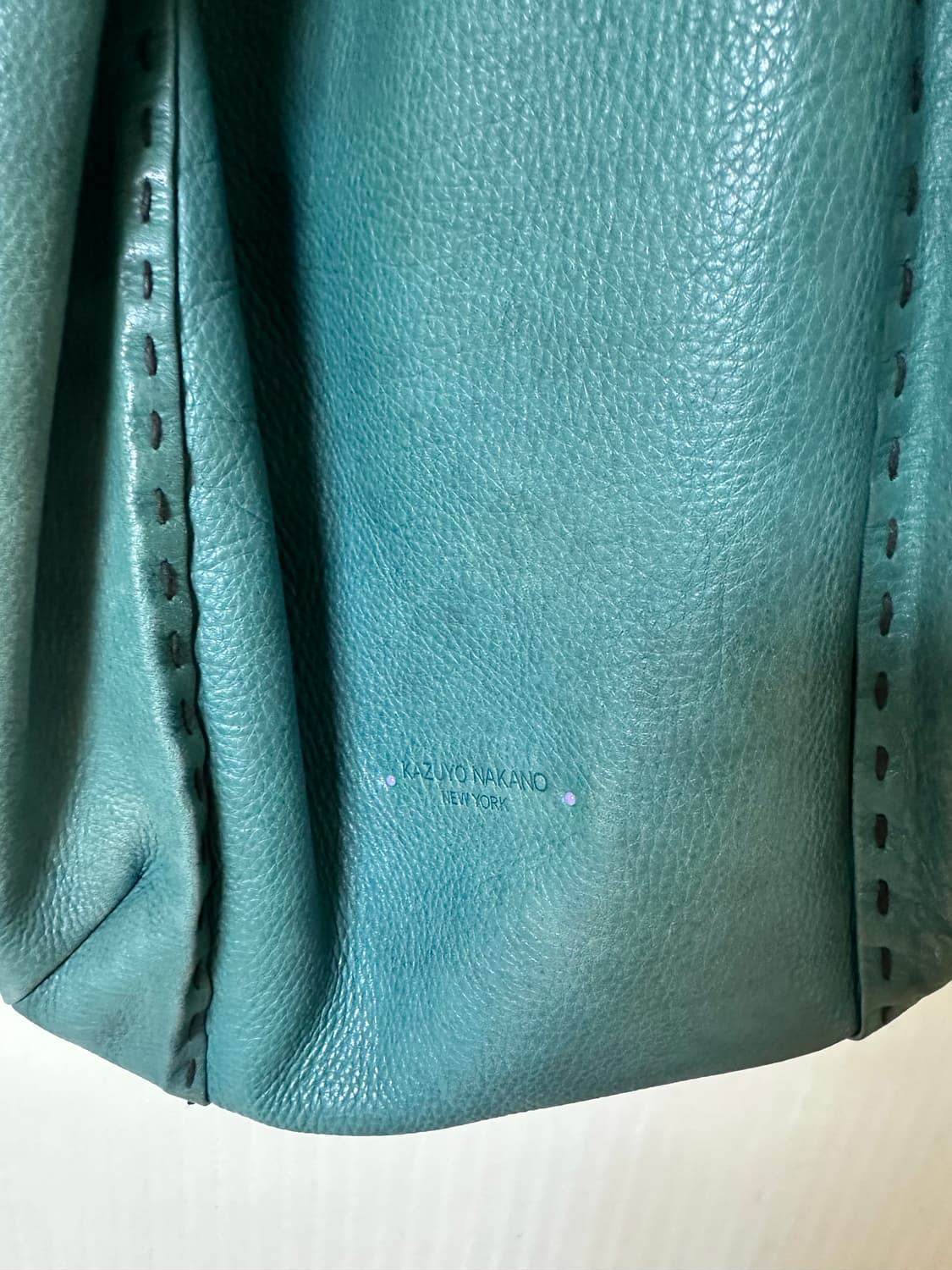 Kazuyo nakano leather bag mint 상품이미지3