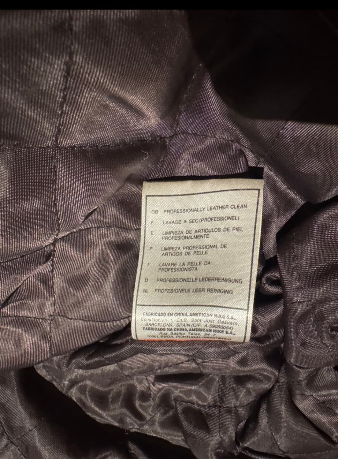 나이키 빅스우시 빈티지 레더 자켓 브라운 xxl 상품이미지8