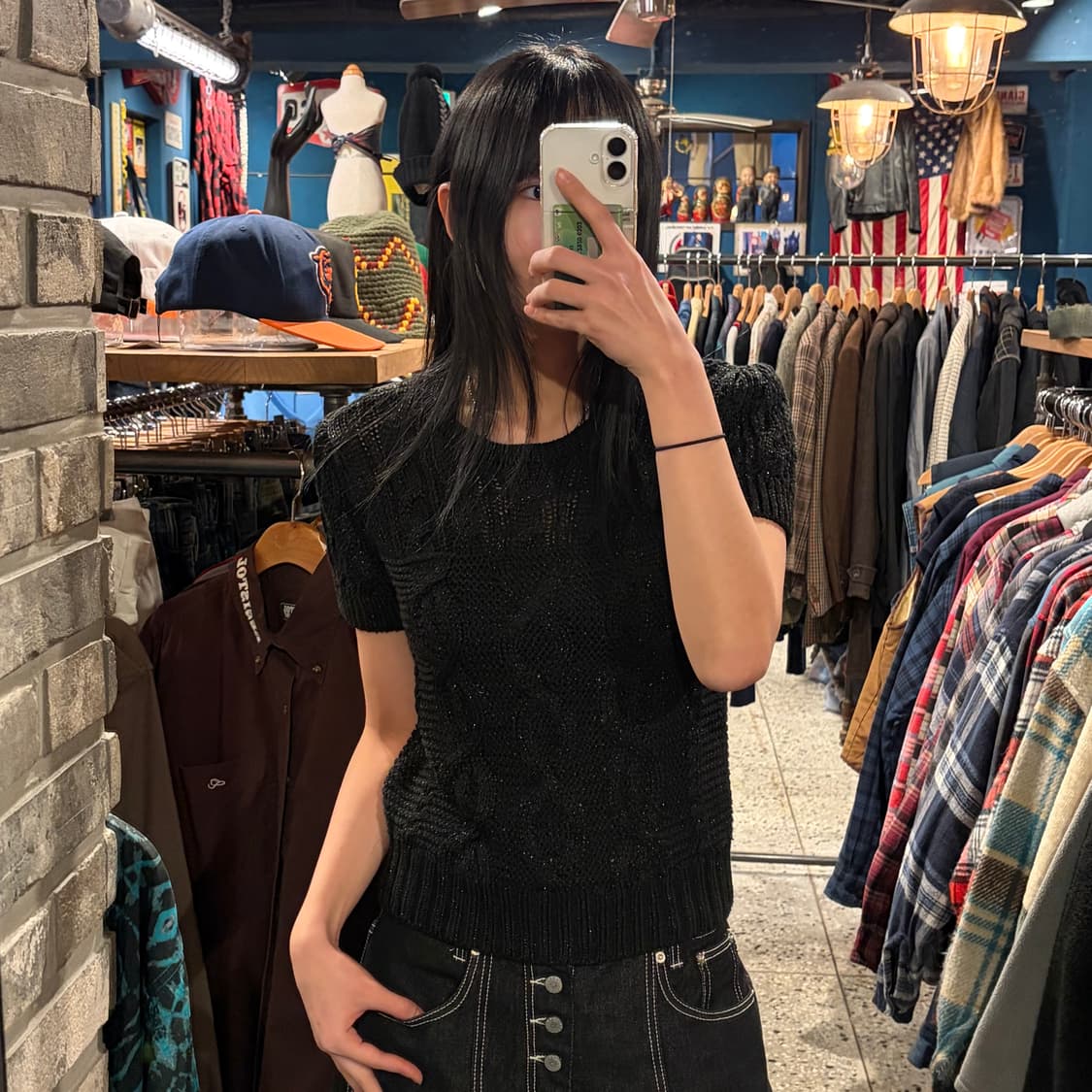 POLO 폴로 랄프로렌 글리터 반팔 니트
 상품이미지1