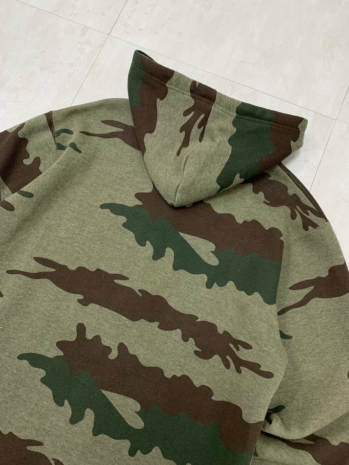 카모 패턴 카키 후드집업 #134 상품이미지8