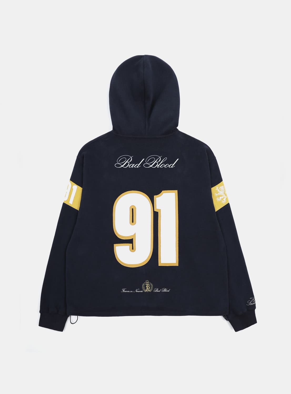 배드블러드 스포츠 럭비 후드집업 - 네이비 M 상품이미지5