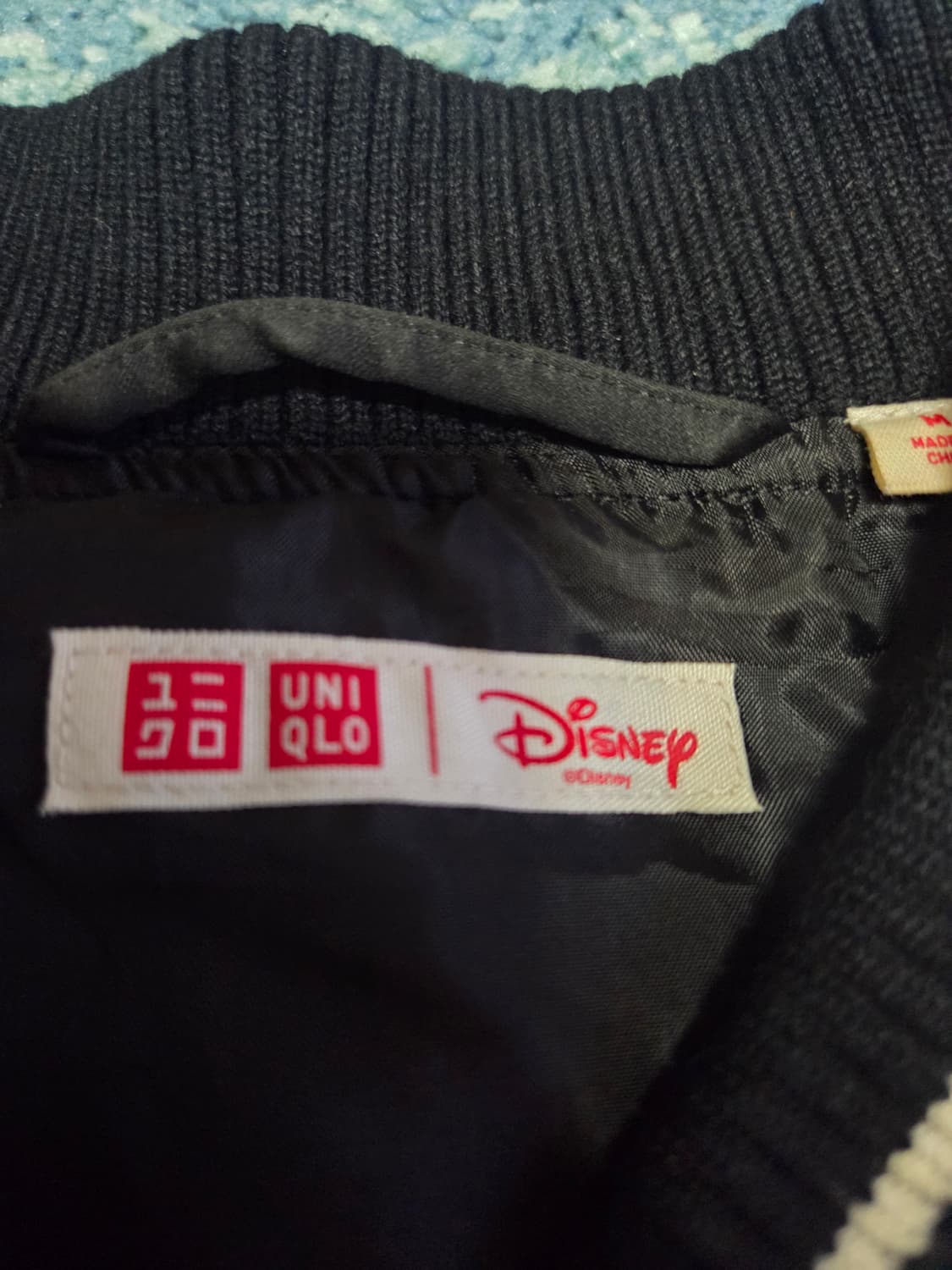 일본 빈티지 블랙 화이트 미키마우스 콜라보 스카잔 스카잔 자켓 M 상품이미지2