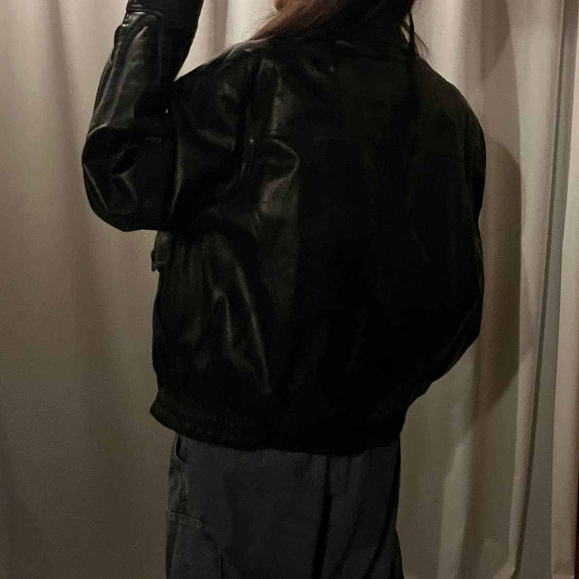 PLANET 드럼다이 가죽 자켓 상품이미지3