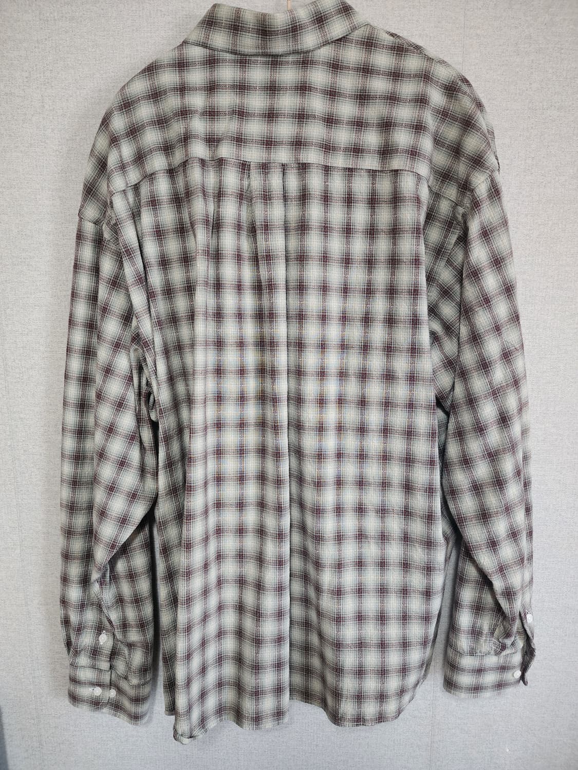 [3][새상품] 퍼렌 릴렉스드 체크 셔츠 민트 상품이미지2