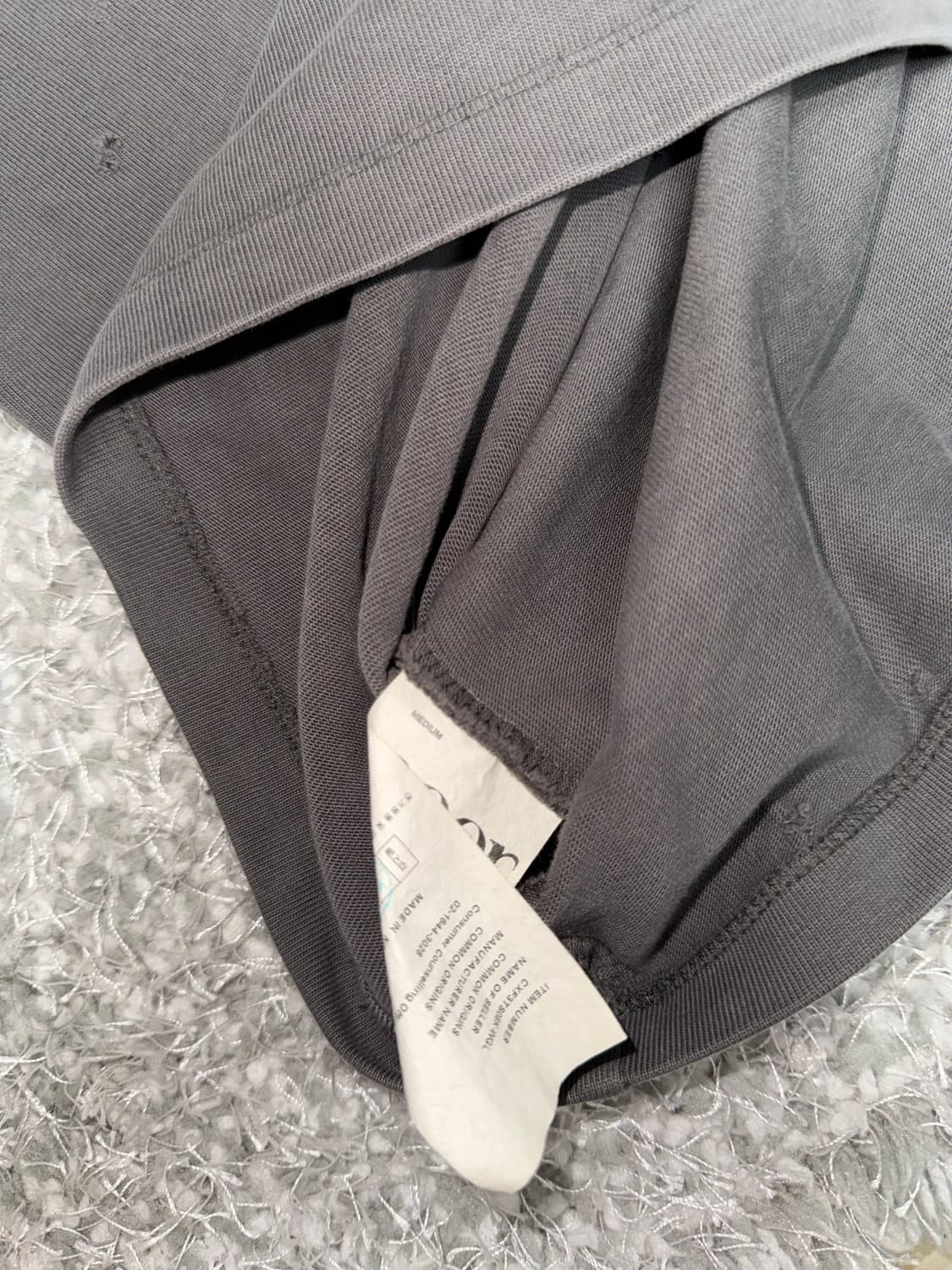 쿠어 데미지드 크롭 반팔티셔츠 상품이미지6